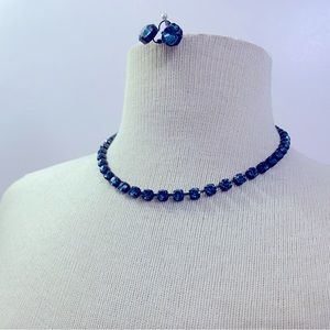 Sabika chic stir London choker W12 Glamazon golf matching earrings